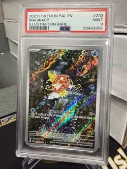 PSA 9 2023 Pokemon Paldea Evolved Magikarp #203/193 Illustration Rare English - Image 1