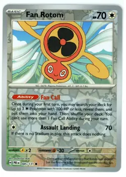 Pokemon TCG Fan Rotom 085/131 Sv: Prismatic Evolutions Reverse Holo - Image 1
