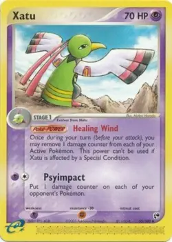 Xatu - 55/100 - Uncommon PL/MP, English Pokemon EX Sandstorm - Image 1