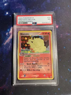 Ninetales Reverse Holo 2004 Pokemon EX Hidden Legends #22 PSA 7 - Image 1