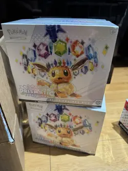 Pokemon Scarlet & Violet Prismatic Evolutions ETB Lot Of 4 New/Sealed - Image 1