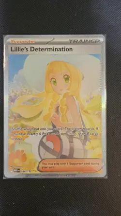 Pokemon TCG Lillie’s Determination 184/132 SIR Mega Evolutions NM/M - Image 1