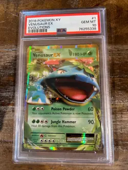 POKEMON 2016 XY VENUSAUR EX Evolutions #1 PSA 10 Gem Mint RARE - Image 1