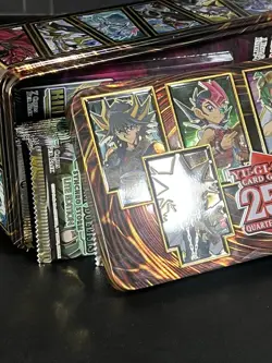 Yugioh Mystery Bundle With 20 1st Edition Packs 25th Bulk Tcg Plus Sleeves - Image 5