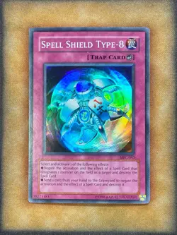 Yugioh Spell Shield Type-8 MFC-043 Super Rare LP - Image 1