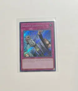 Yu-Gi-Oh! Solemn Judgment #RA02-EN075 Secret Rare 1st Edition (NM) - Image 1