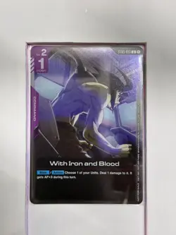 [ALT] ST05-013 With Iron and Blood - Gundam TCG Card Game Alternate Art Bandai - Image 1
