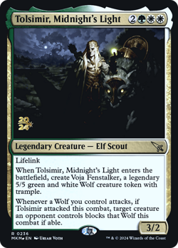 Tolsimir, Midnight's Light [Murders at Karlov Manor Prerelease Promos] Magic MTG - Image 1