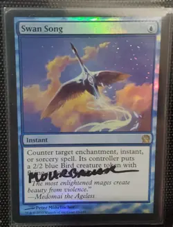 MTG Swan Song Theros Foil SIGNED BY THE ARTIST - Image 1