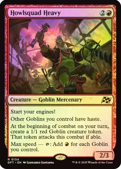 Howlsquad Heavy 134 Foil NM MTG Aetherdrift Magic - Image 1