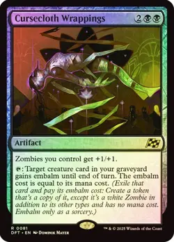 Cursecloth Wrappings 81 Foil NM MTG Aetherdrift Magic - Image 1