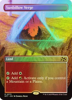 Sunbillow Verge (Borderless) 373 Foil NM MTG Aetherdrift Magic - Image 1