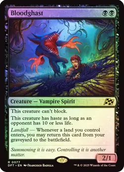 Bloodghast 77 Foil NM MTG Aetherdrift Magic - Image 1