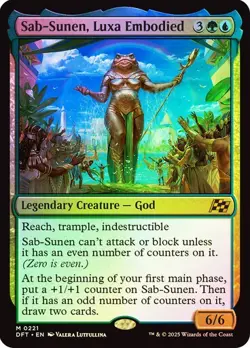 Sab-Sunen, Luxa Embodied 221 Foil NM MTG Aetherdrift Magic - Image 1