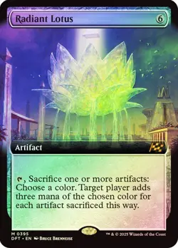 Radiant Lotus (Extended Art) 395 Foil NM MTG Aetherdrift Magic - Image 1