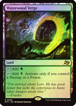 Wastewood Verge 268 Foil NM MTG Aetherdrift Magic - Image 1