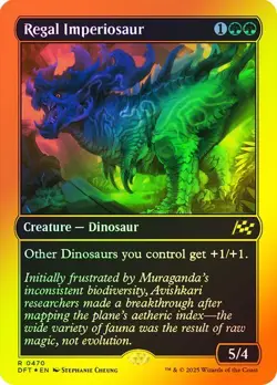 Regal Imperiosaur (First-Place Foil) 470 Foil NM MTG Aetherdrift Magic - Image 1