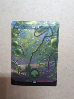 Forest (490) (Borderless) (Galaxy Foil) Unfinity Foil NM!!! - Image 1