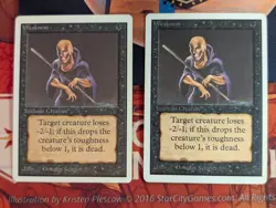 ? MTG 2x Beta + 2x Unlimited = 4x Weakness ? LP ?? Free Shipping! - Image 3