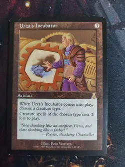 Urza's Incubator 1x UD MTG Urza's Destiny Rare Vintage LP (crease) artifact - Image 1