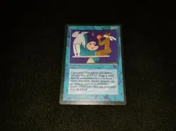 MTG 1x Revised blue rare LP Italian FBB Stasis - ships w/ tracking - Image 1