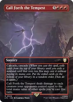 MTG Foil - Call Forth the Tempest (Borderless) - 509 / NM / English - Image 1