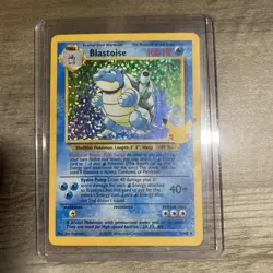 Pokemon TCG Blastoise 2/102 Celebrations Holo 25th Anniversary - Image 1