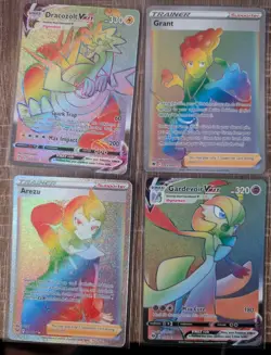 Pokemon TCG Lot 19 NM Cards RAINBOW RARE Full Art Vulpix, VMAX Gardevoir VSTAR - Image 2
