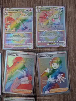 Pokemon TCG Lot 19 NM Cards RAINBOW RARE Full Art Vulpix, VMAX Gardevoir VSTAR - Image 5