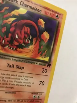 Dark Charmeleon W Gold Stamped Wizards Promo 32/82 Rocket 2000 Pokemon Card - Image 2