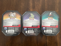 Factory Sealed Pokemon TCG: Triple Whammy Tins Lot of 3 Complete Set - Image 2