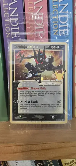 Pokemon TCG Celebrations Greninja Gold Star SWSH144 Black Star Promo SEALED - Image 1