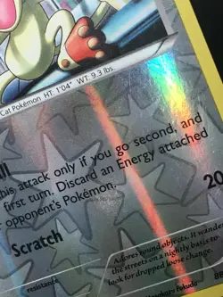 Pokemon TCG Meowth 88/114 Steam Siege Reverse Holo Common LP - Image 2