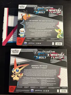 Pokemon Black Bolt & White Flare Victini Illustration Box + Poster Collection - Image 2