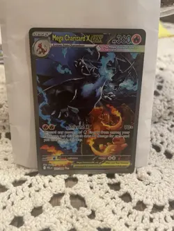 Mega Charizard X ex 125/094 SIR Phantasmal Flames Pokemon Card NM - Image 1