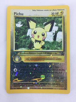2001 Pokemon Black Star Promo Reverse Holo Card 35 Pichu - Image 3