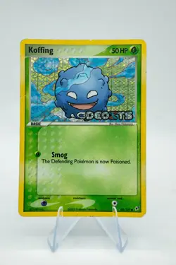 VINTAGE POKEMON 2005 KOFFING 62/107 Ex DEOXYS - REVERSE HOLO -STAMPED - MP+ LP- - Image 1