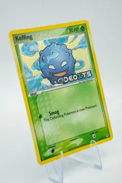 VINTAGE POKEMON 2005 KOFFING 62/107 Ex DEOXYS - REVERSE HOLO -STAMPED - MP+ LP- - Image 5
