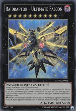 Yugioh Raidraptor - Ultimate Falcon SHVI-EN053 Super Rare NM - Image 1