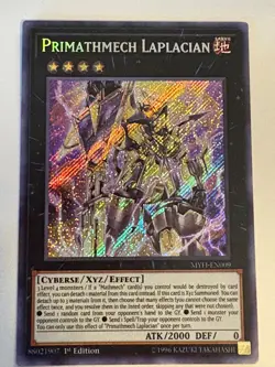 YUGIOH-1x- Primathmech Laplacian - MYFI-EN009 - Secret Rare - 1st Edition - Image 1