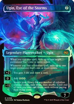 MTG English Ugin, Eye of the Storms (Showcase) NM Foil Tarkir: Dragonstorm - Image 1