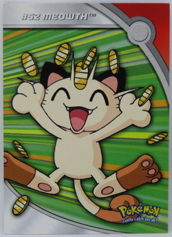 Topps Pokemon Card Meowth TV Animation Edition Heroes & Villains #52 Non Holo - Image 1