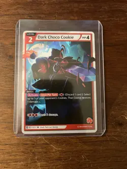 Cookie Run Braverse Dark Choco Cookie SUPER RARE Card ENGLISH BS1-003 - Image 1