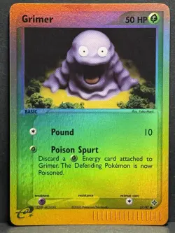 Pokemon Grimer 57/97 Dragon Reverse Holo Card Lightly Played - Image 1