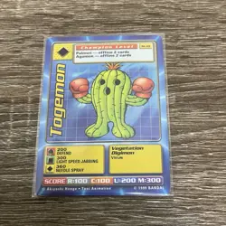 Togemon ST-10 Vintage Series 1 Starter Bandai Digimon Card NM - Image 1