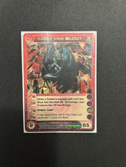 LORD VAN BLOOT 85/120/60/100/65 (2 Max Stats) Ultra Rare Chaotic Card - Image 1