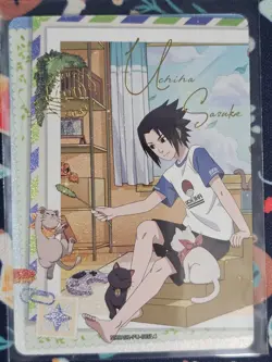 Uchiha Sasuke NRSA01-PU-005L4 Naruto Kayou Card (ENGLISH) - Image 1