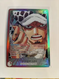 Trafalgar Law DIY Op01-002 Leader Card Alt Art Full Art One Piece Card - Image 1