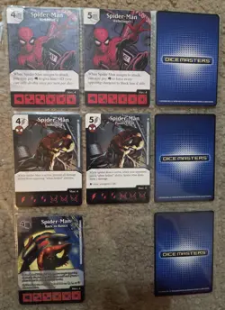 Spider-Man and Allies Dice Masters Cards and Dice Lot as shown - Image 1