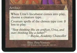 Urza's Incubator 142/143 Urza's Destiny 1999 (UDS) Moderately Played MP Rare MTG - Image 4